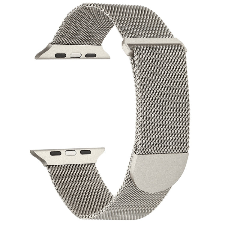 For Apple Watch Ultra 49mm Milanese Metal Magnetic Watch Band(Starlight) by bashfashion