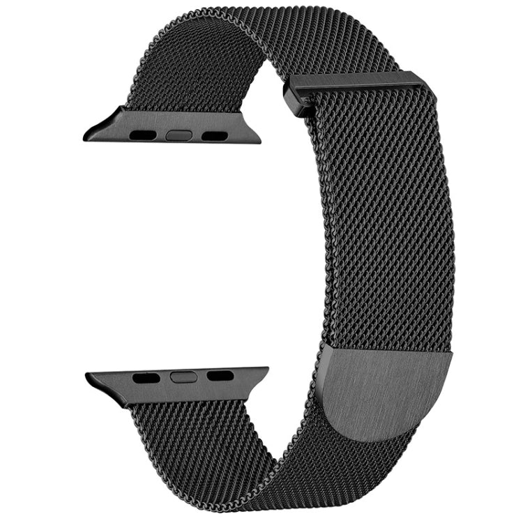 For Apple Watch Ultra 49mm Milanese Metal Magnetic Watch Band(Black) by bashfashion