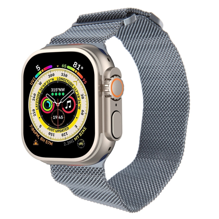 For Apple Watch Ultra 49mm Milanese Metal Magnetic Watch Band(Space Grey) by bashfashion