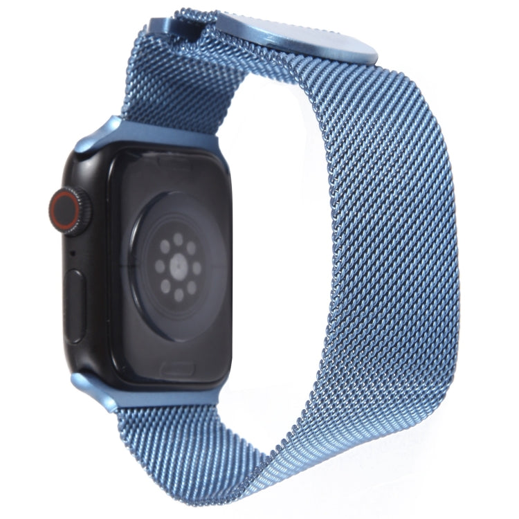 For Apple Watch Ultra 49mm Milanese Metal Magnetic Watch Band(Blue) by bashfashion