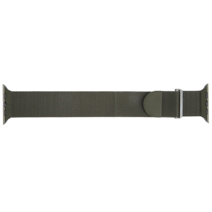 For Apple Watch Ultra 49mm Milanese Metal Magnetic Watch Band(Army Green) by bashfashion