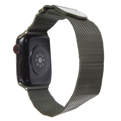 For Apple Watch Ultra 49mm Milanese Metal Magnetic Watch Band(Army Green) by bashfashion