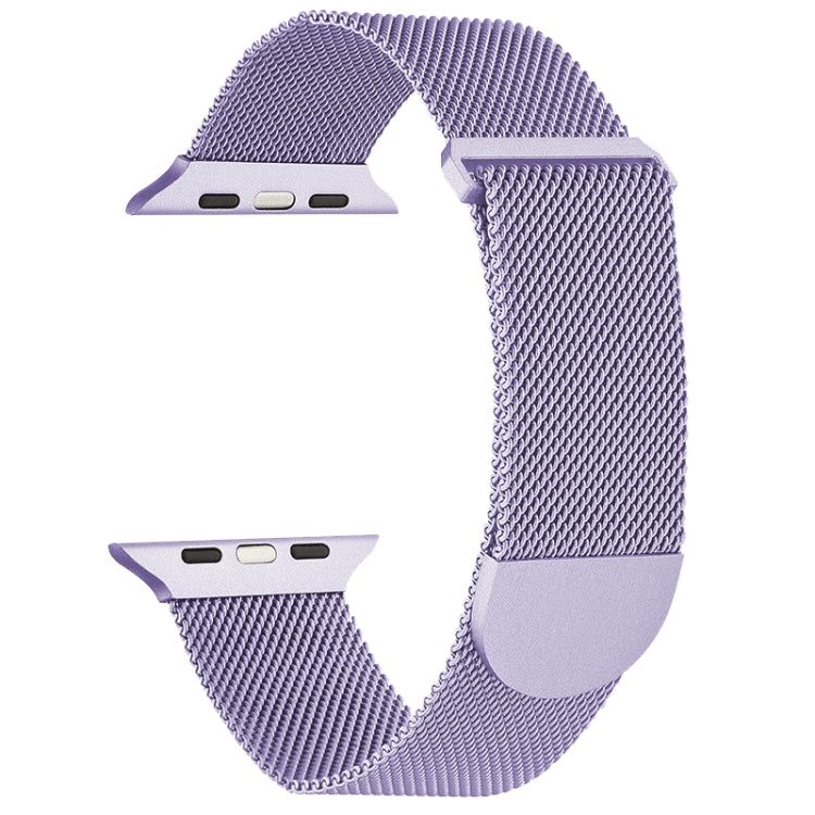 For Apple Watch Ultra 49mm Milanese Metal Magnetic Watch Band(Lavender Purple) by bashfashion