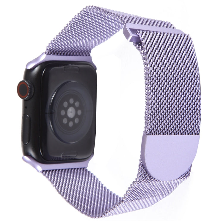 For Apple Watch Ultra 49mm Milanese Metal Magnetic Watch Band(Lavender Purple) by bashfashion