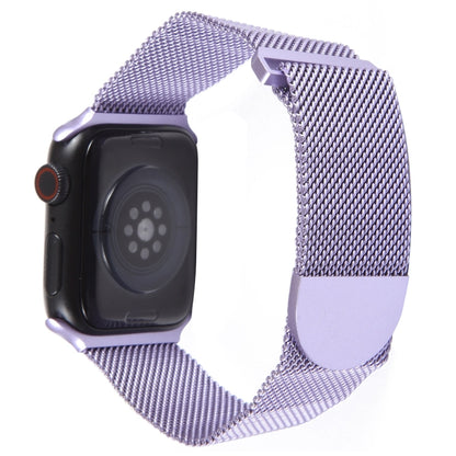 For Apple Watch Ultra 49mm Milanese Metal Magnetic Watch Band(Lavender Purple) by bashfashion