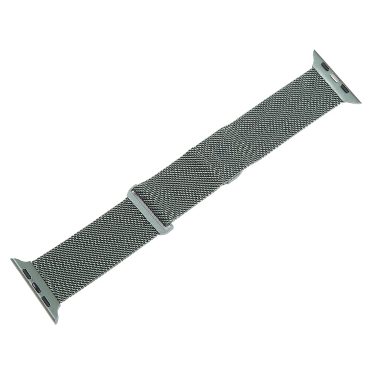For Apple Watch Ultra 49mm Milanese Metal Magnetic Watch Band(Pine Green) by bashfashion