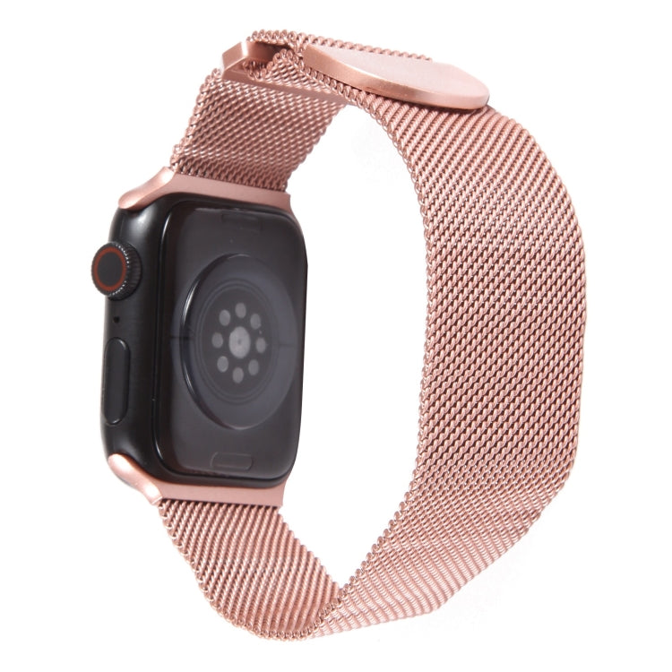 For Apple Watch Ultra 49mm Milanese Metal Magnetic Watch Band(Pink) by bashfashion