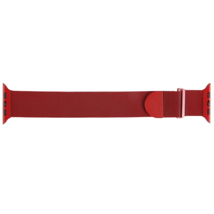 For Apple Watch Ultra 2 49mm Milanese Metal Magnetic Watch Band(Red) by bashfashion