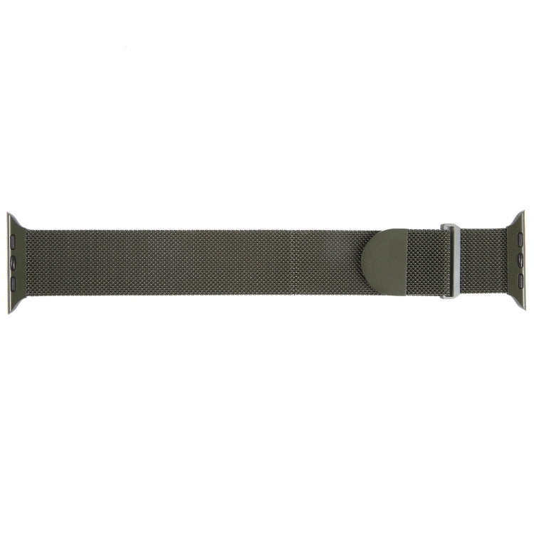 For Apple Watch Ultra 2 49mm Milanese Metal Magnetic Watch Band(Army Green) by bashfashion