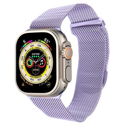 For Apple Watch Ultra 2 49mm Milanese Metal Magnetic Watch Band(Lavender Purple) by bashfashion