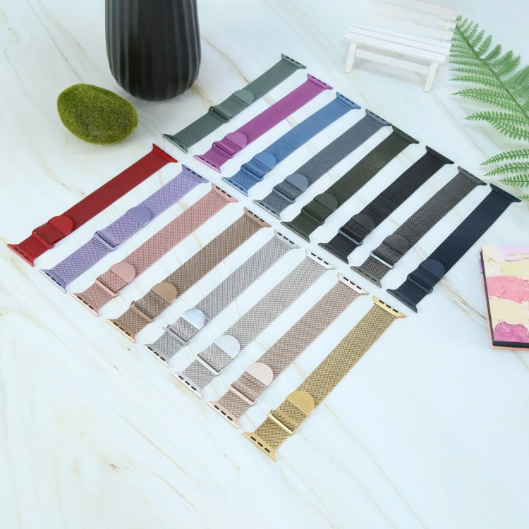 For Apple Watch Ultra 2 49mm Milanese Metal Magnetic Watch Band(Lavender Purple) by bashfashion