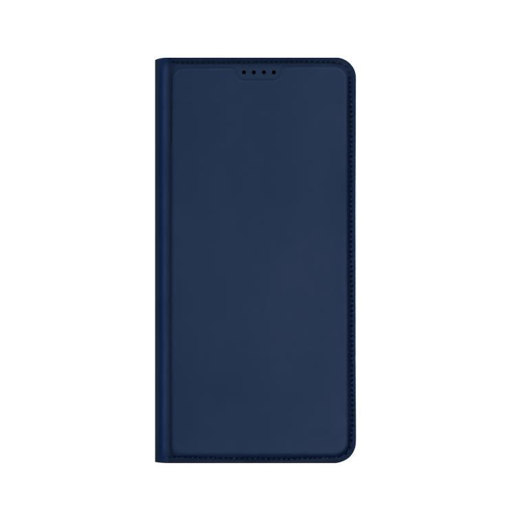 For iPhone 16e DUX DUCIS Skin Pro Series Flip Leather Phone Case(Blue) by DUX DUCIS