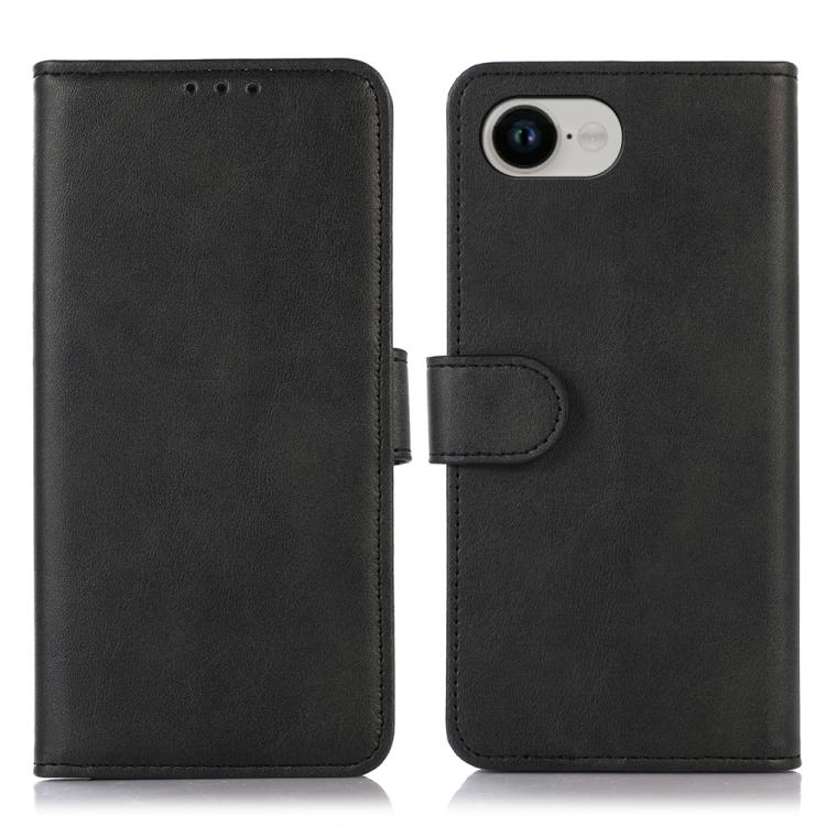 For iPhone 16e Cow Texture Leather Phone Case(Black) by bashfashion