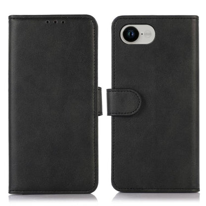 For iPhone 16e Cow Texture Leather Phone Case(Black) by bashfashion