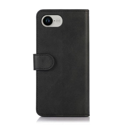 For iPhone 16e Cow Texture Leather Phone Case(Black) by bashfashion