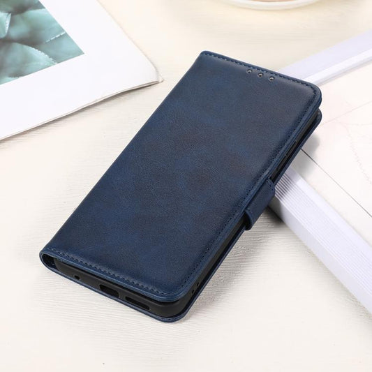 For iPhone 16e Cow Texture Leather Phone Case(Blue) by bashfashion