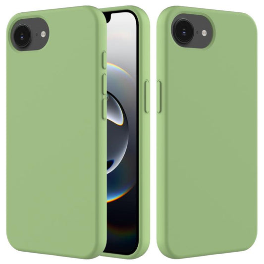For iPhone 16e Solid Color Silicone Phone Case(Mint Green) by bashfashion