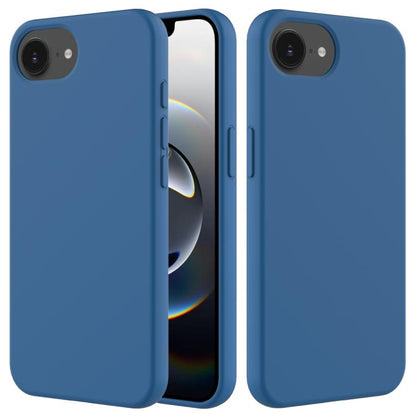 For iPhone 16e Solid Color Silicone Phone Case(Cobalt Blue) by bashfashion