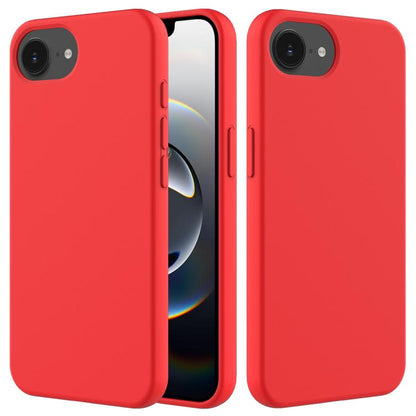For iPhone 16e Solid Color Silicone Phone Case(Red) by bashfashion