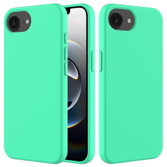 For iPhone 16e Solid Color Silicone Phone Case(Green) by bashfashion