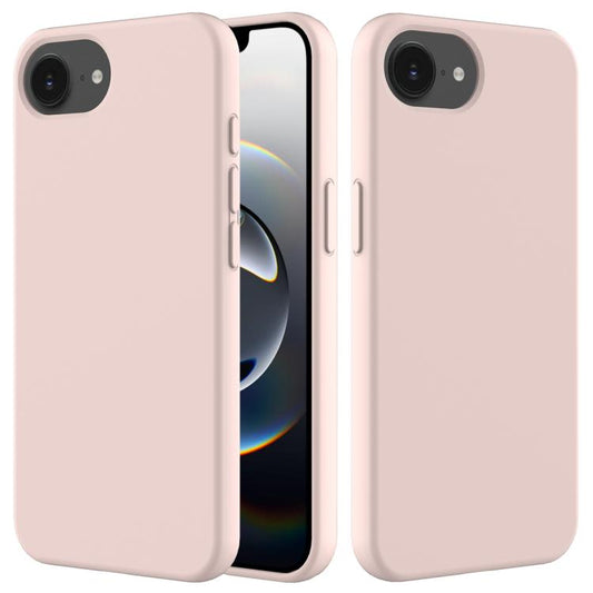 For iPhone 16e Solid Color Silicone Phone Case(Sand Pink) by bashfashion