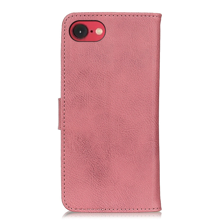 For iPhone 16e KHAZNEH Cowhide Texture Horizontal Flip Leather Phone Case(Pink) by bashfashion