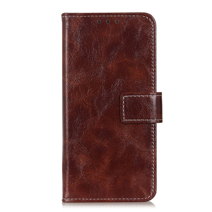 For iPhone 16e Retro Crazy Horse Texture Horizontal Flip Leather Phone Case(Brown) by bashfashion
