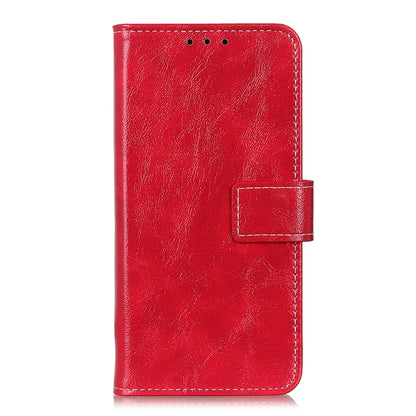 For iPhone 16e Retro Crazy Horse Texture Horizontal Flip Leather Phone Case(Red) by bashfashion