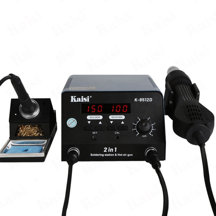 Kaisi 8512D 2 in 1 Smart Digital Display Hot Air Gun Soldering Iron Rework Station, Plug:US by Kaisi