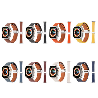 For Apple Watch Serie 5 40mm Magnetic Buckle Skin Feel Leather Watch Band(Apricot) by bashfashion