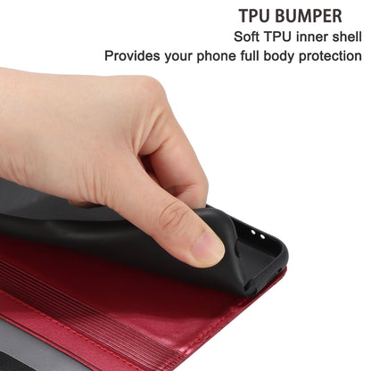 For iPhone 16e Cat Embossing Pattern Leather Phone Case with Lanyard(Red) by bashfashion