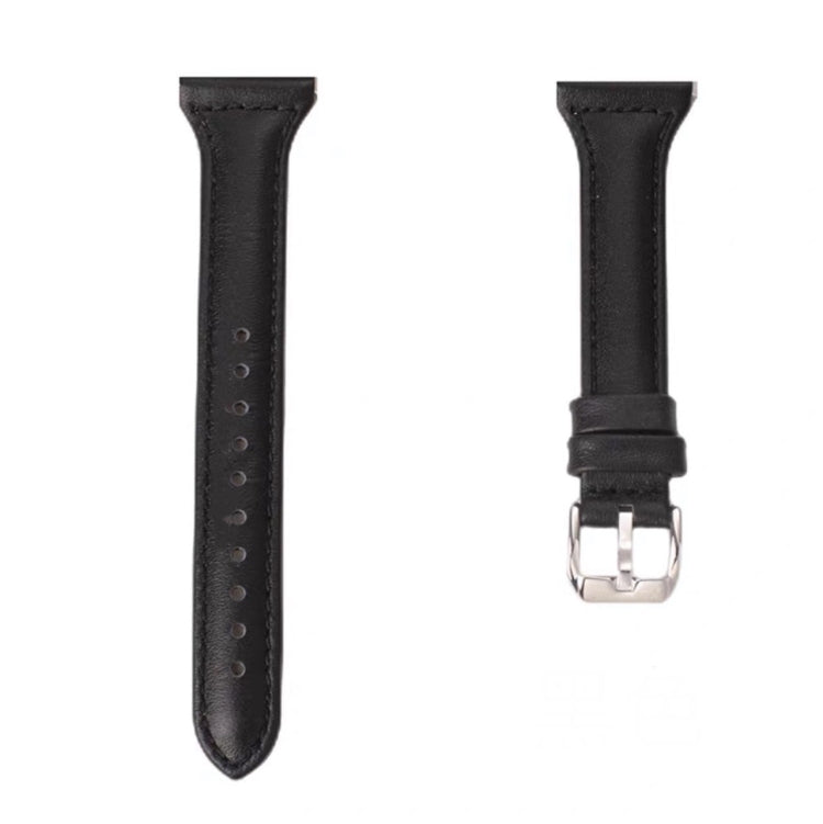 20mm T Slim Leather Watch Band for Samsung Galaxy Watch(Black) by bashfashion