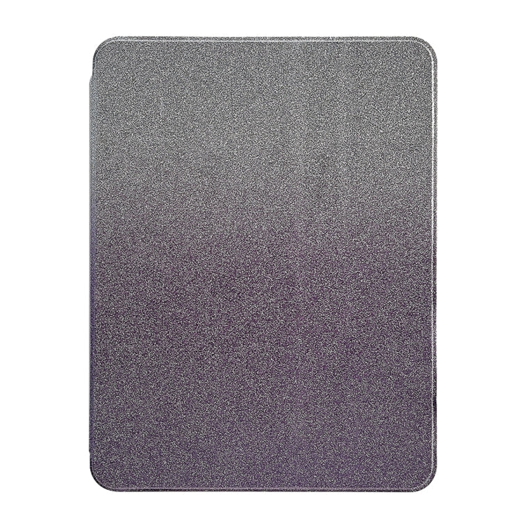 For iPad Air 11 2025 / 2024 / Pro 11 Gradient Glitter Magnetic Split Leather Tablet Case(Purple) by bashfashion