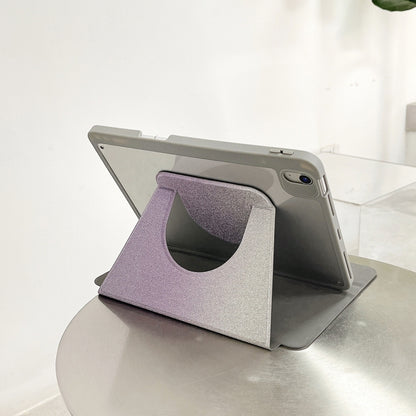 For iPad Air 11 2025 / 2024 / Pro 11 Gradient Glitter Magnetic Split Leather Tablet Case(Purple) by bashfashion