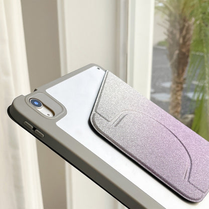 For iPad Air 11 2025 / 2024 / Pro 11 Gradient Glitter Magnetic Split Leather Tablet Case(Purple) by bashfashion