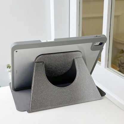 For iPad 2025 / 2022 Gradient Glitter Magnetic Split Leather Tablet Case(Pink) by bashfashion