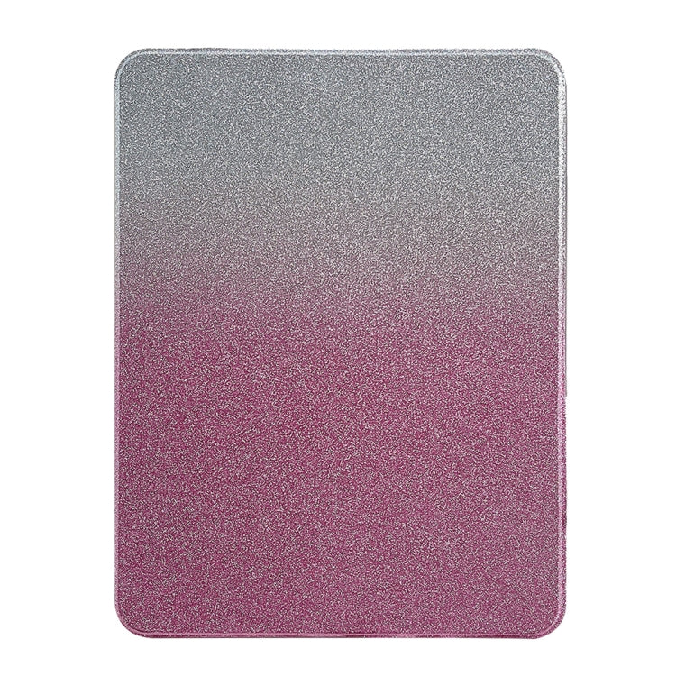For iPad 10.2 2021 / 2020 / 10.5 Gradient Glitter Magnetic Split Leather Tablet Case(Rose Red) by bashfashion