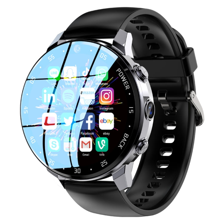 A3 1.43 inch IP67 Waterproof 4G Android 8.1 Smart Watch Support Face Recognition / GPS, Specification:4G+128G(Black) by bashfashion