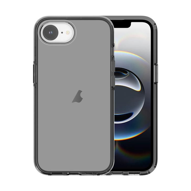 For iPhone 16e Shockproof Terminator Transparent Phone Case(Grey) by bashfashion