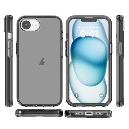 For iPhone 16e Shockproof Terminator Transparent Phone Case(Grey) by bashfashion
