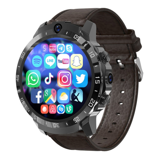 MT27 4G+64G 1.6 inch IP67 Waterproof 4G Android 8.1 Smart Watch Support Heart Rate / GPS, Type:Leather Band by bashfashion