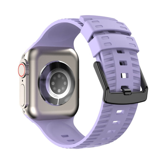 Tire Texture Silicone Watch Band For Apple Watch Ultra 49mm(Purple Lilac) by bashfashion