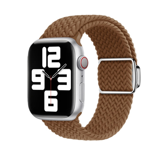 For Apple Watch Ultra 49mm Nylon Loop Magnetic Buckle Watch Band(Brown) by bashfashion