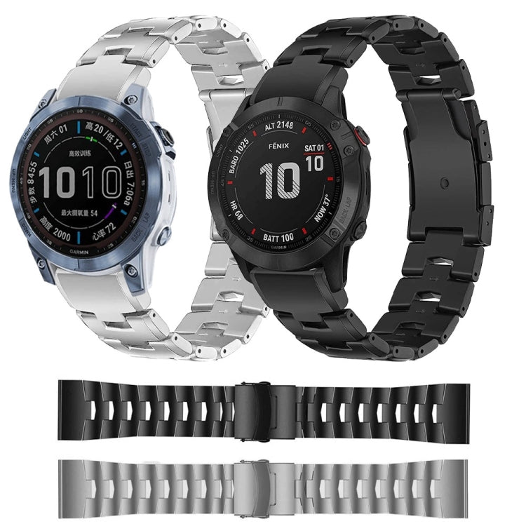 For Garmin Instinct 2X Solar Titanium Alloy Quick Release Watch Band(Titanium Gray) by bashfashion