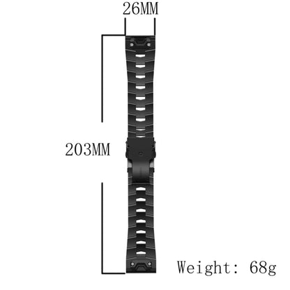 For Garmin Instinct 2X Solar Titanium Alloy Quick Release Watch Band(Titanium Gray) by bashfashion