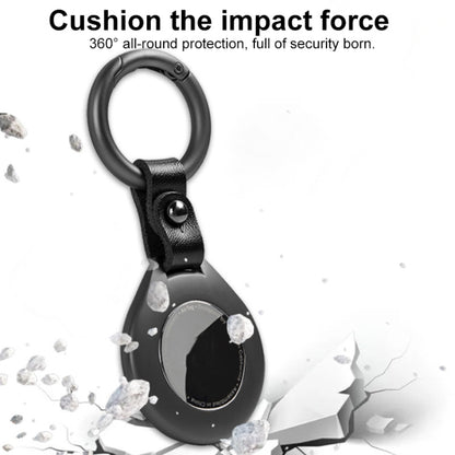 Anti-lost Tracker Positioning Alloy Protective Case For AirTag(Black) by bashfashion