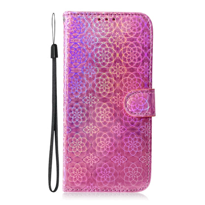 For iPhone 16e Colorful Magnetic Buckle Leather Phone Case(Pink) by bashfashion