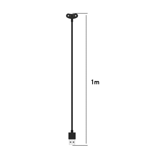 For Ticwatch Pro 5 / Pro 5 Enduro Magnetic Cradle Charger USB Charging Cable, Lenght: 1m(Black) by bashfashion