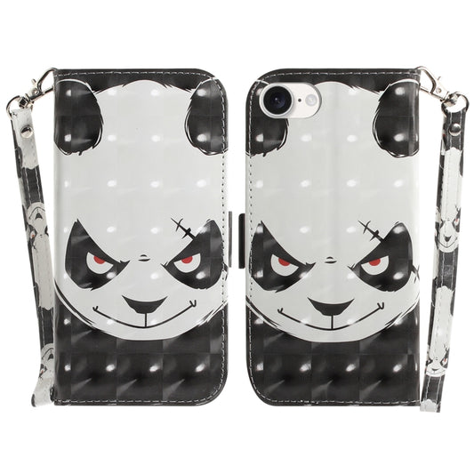 For iPhone 16e 3D Colored Horizontal Flip Leather Phone Case(Angry Bear) by bashfashion