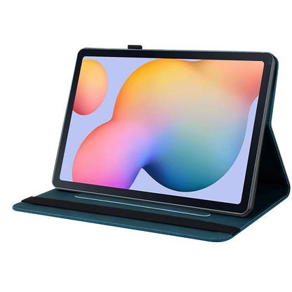 For Samsung Galaxy Tab S5e/T720/T725 Butterfly Flower Embossed Leather Tablet Case(Blue) by bashfashion